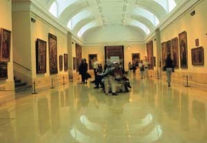 Interior of the central gallery in the Prado Museum © Turespaña